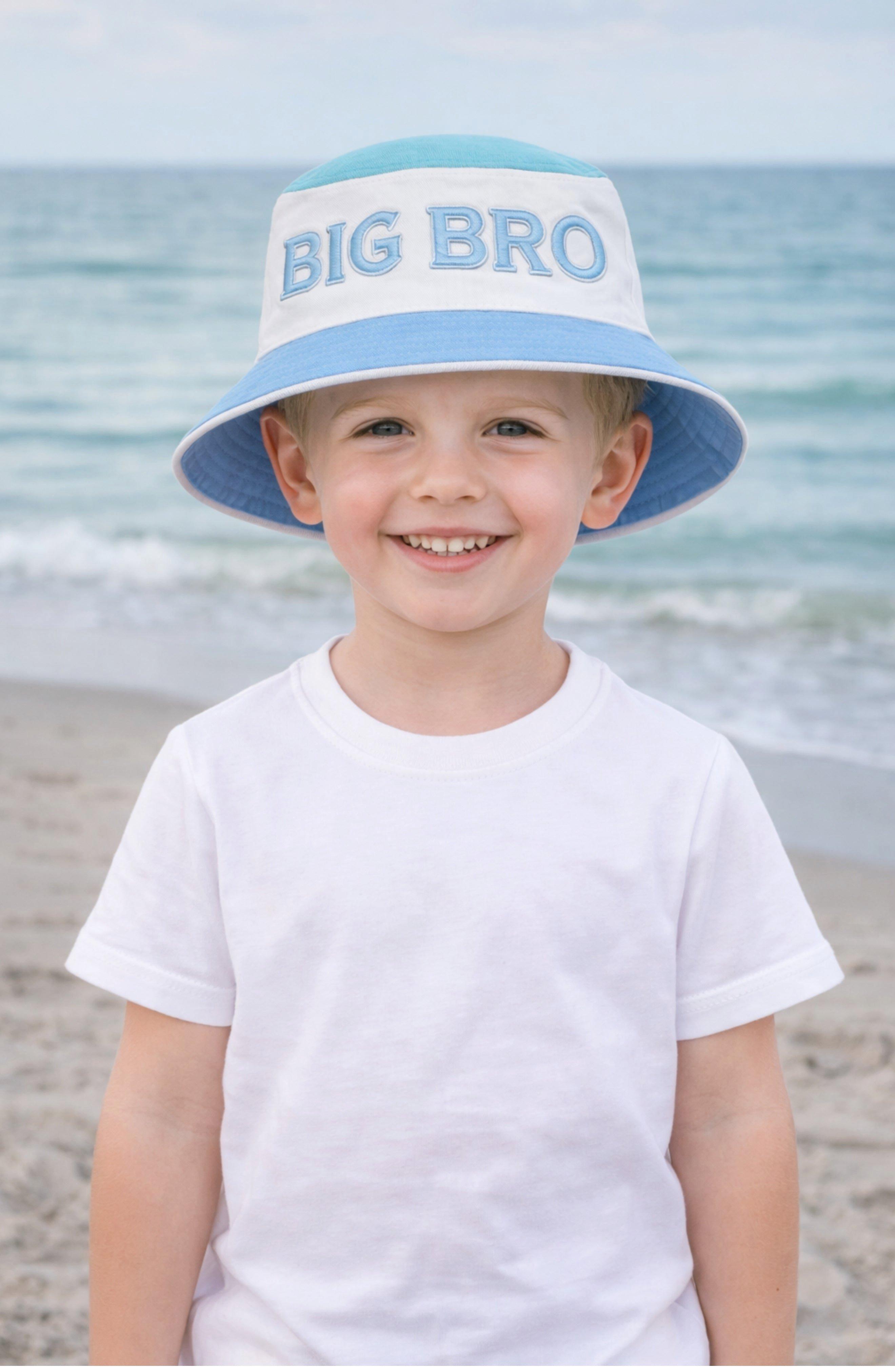 Big Bro Bucket Hat, Blue & White image number 1