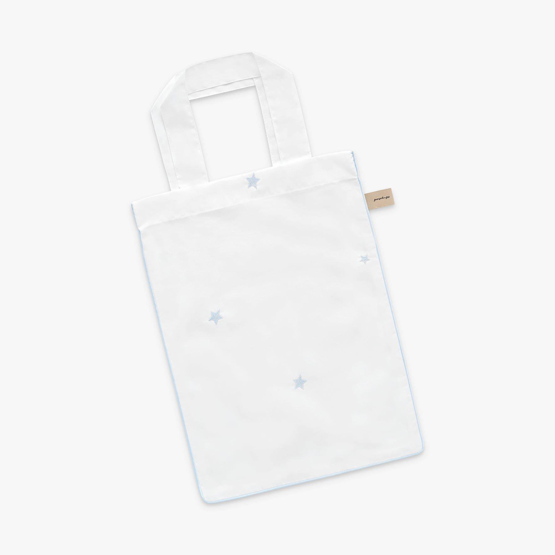 Embroidered Stars Baby Duvet Set - Blue image number 3