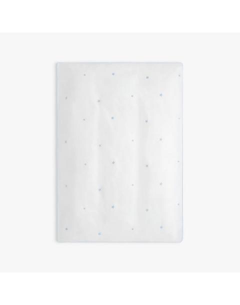 Embroidered Stars Baby Duvet Set - Blue