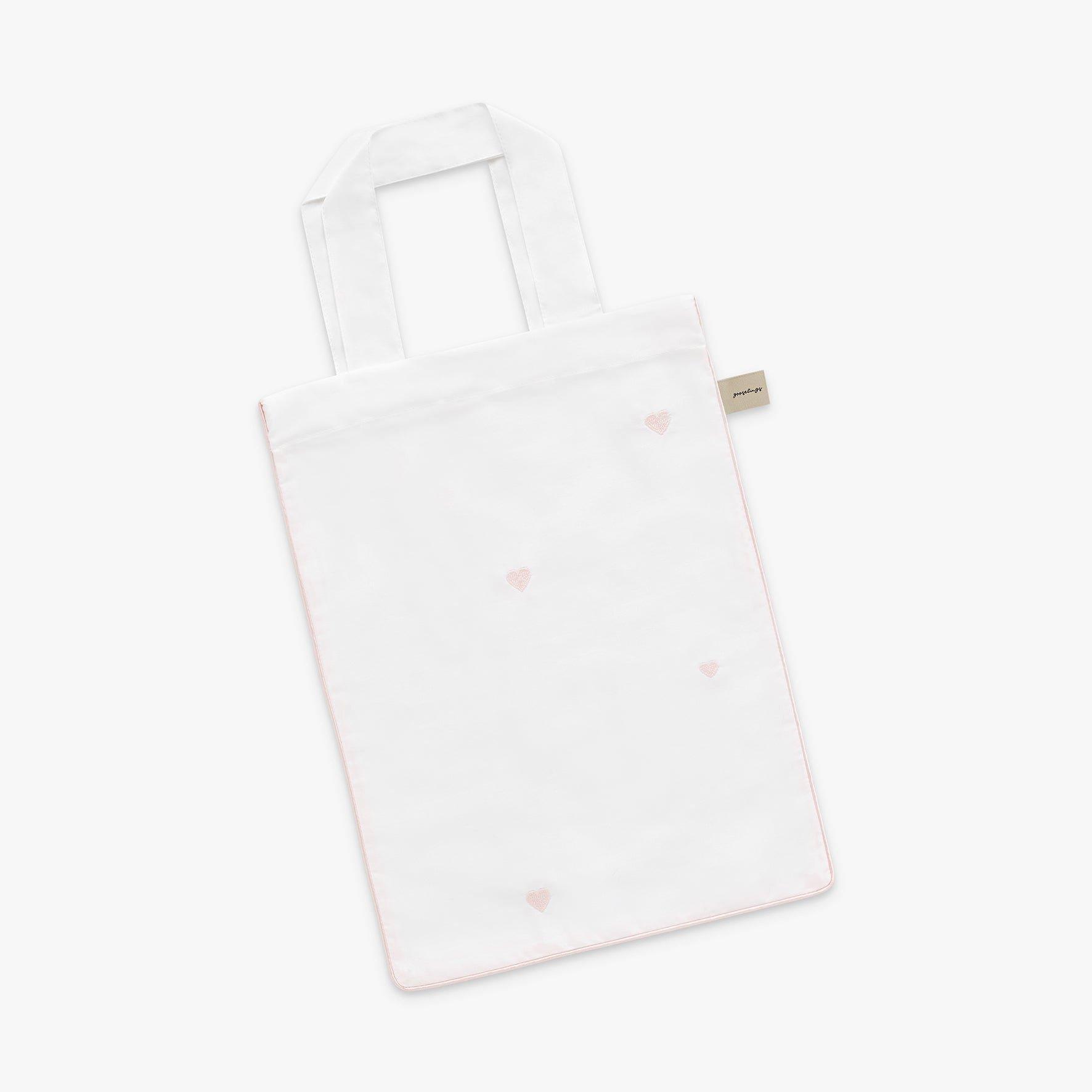 Embroidered Hearts Baby Duvet Set - Pink image number 3