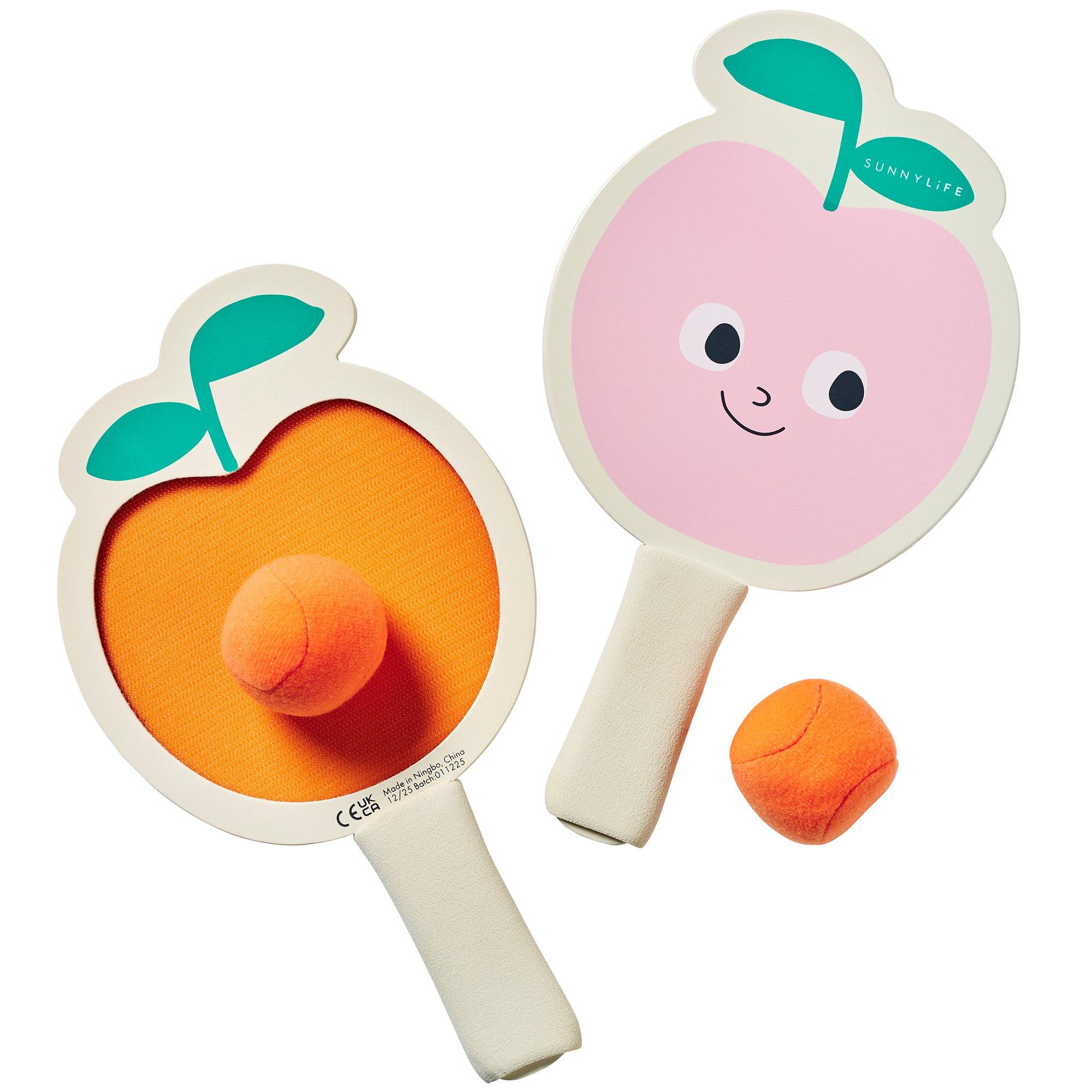 Kids Velcro Beach Bats: Poppy the Peach image number 1