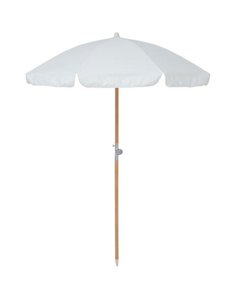 Luxe Beach Umbrella: Cream