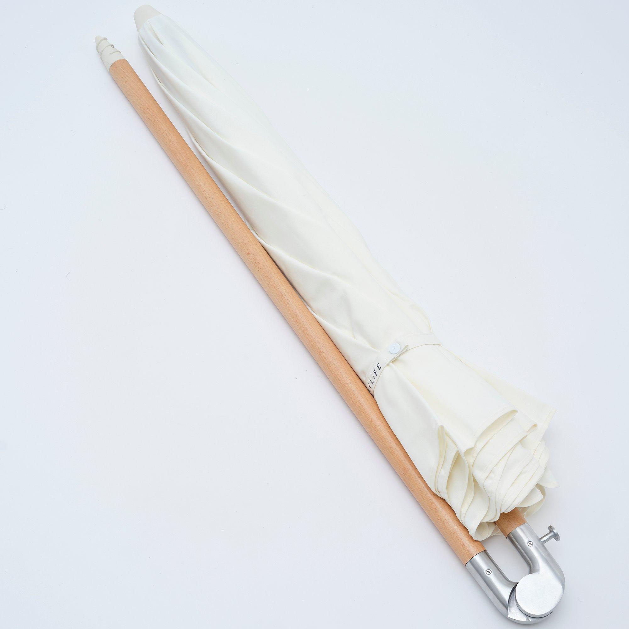 Luxe Beach Umbrella: Cream image number 2