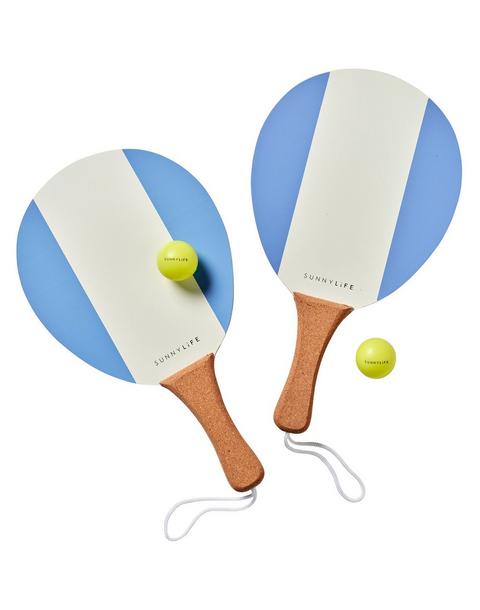 Vintage Beach Paddles: La Mer Med Blue