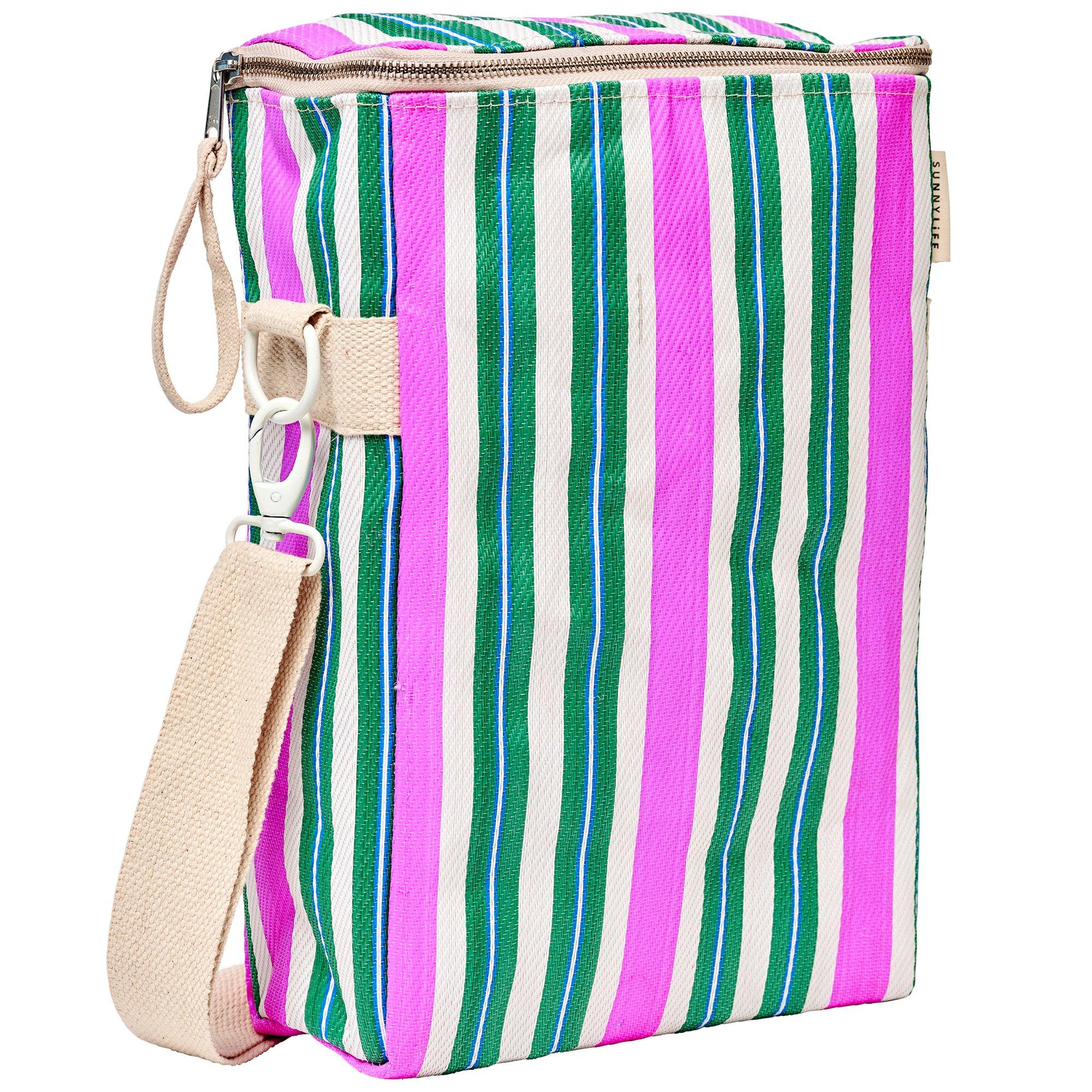 Recycled Nylon: Drinks Cooler Bag - Seagrass Green image number 0