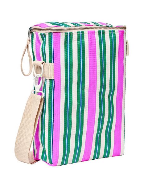 Recycled Nylon: Drinks Cooler Bag - Seagrass Green
