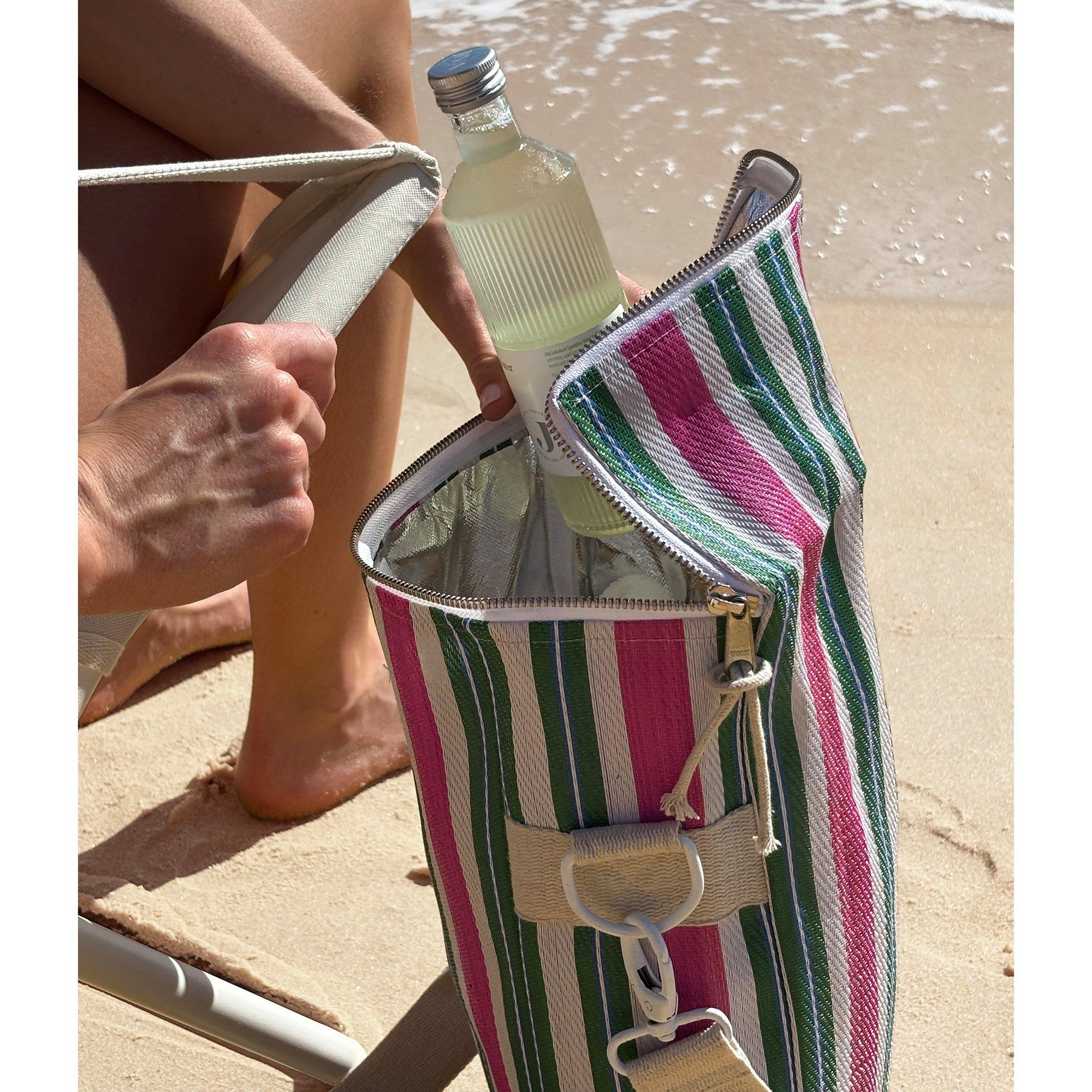 Recycled Nylon: Drinks Cooler Bag - Seagrass Green image number 3