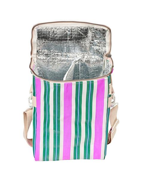 Recycled Nylon: Drinks Cooler Bag - Seagrass Green