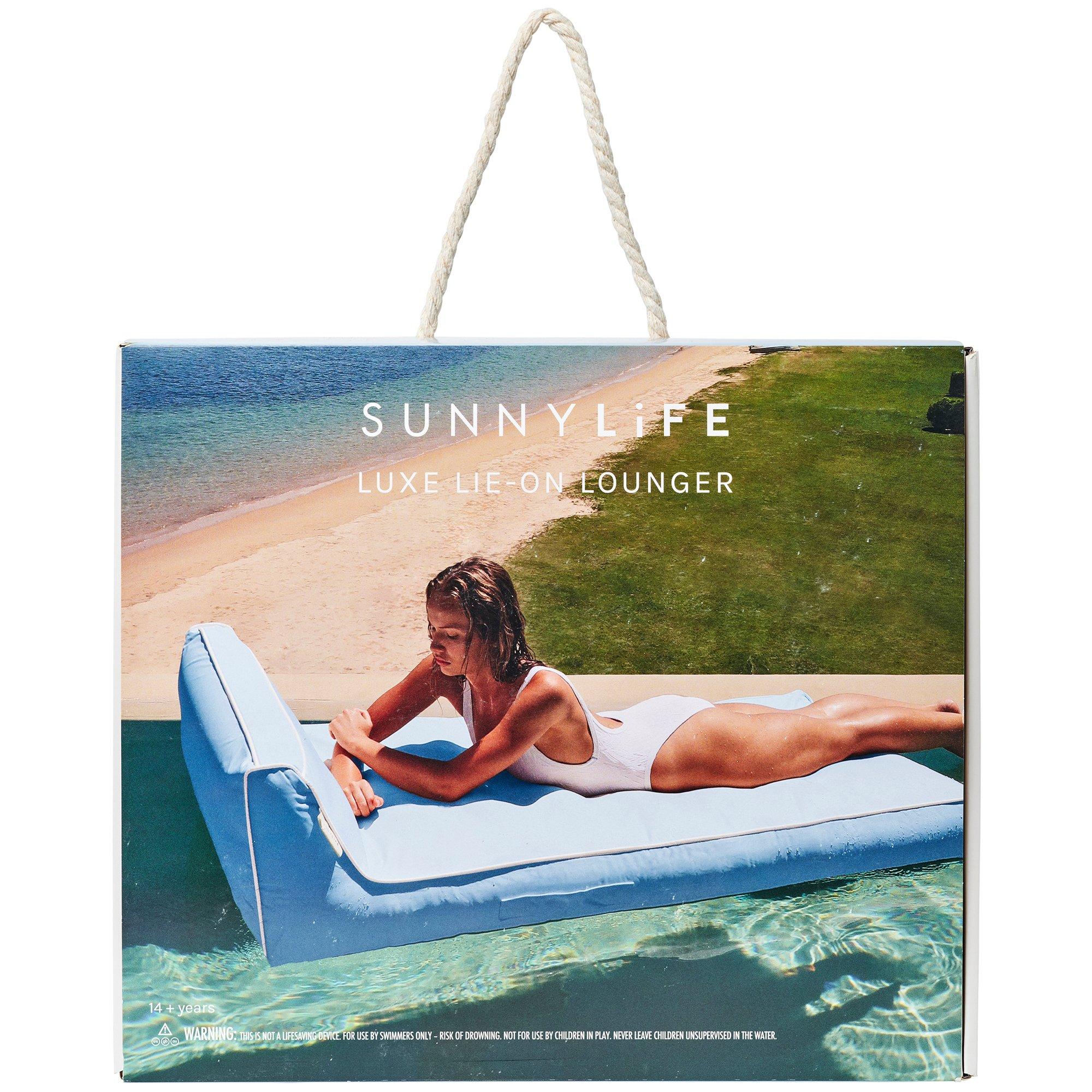 Luxe Lie-On Lounger: La Mer Med Blue image number 1