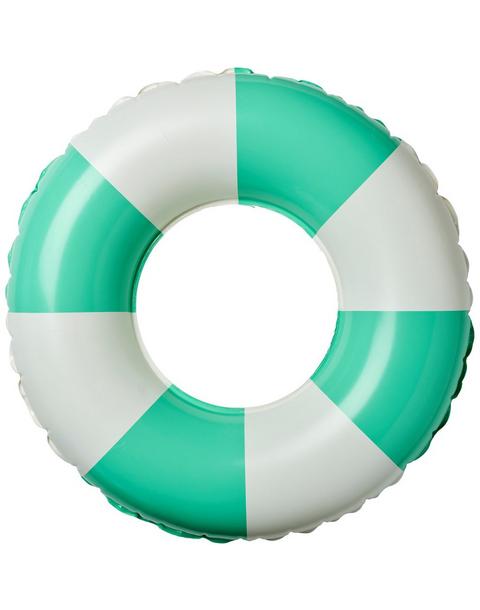 Mini Tube Pool Ring: Zest Green Stripe