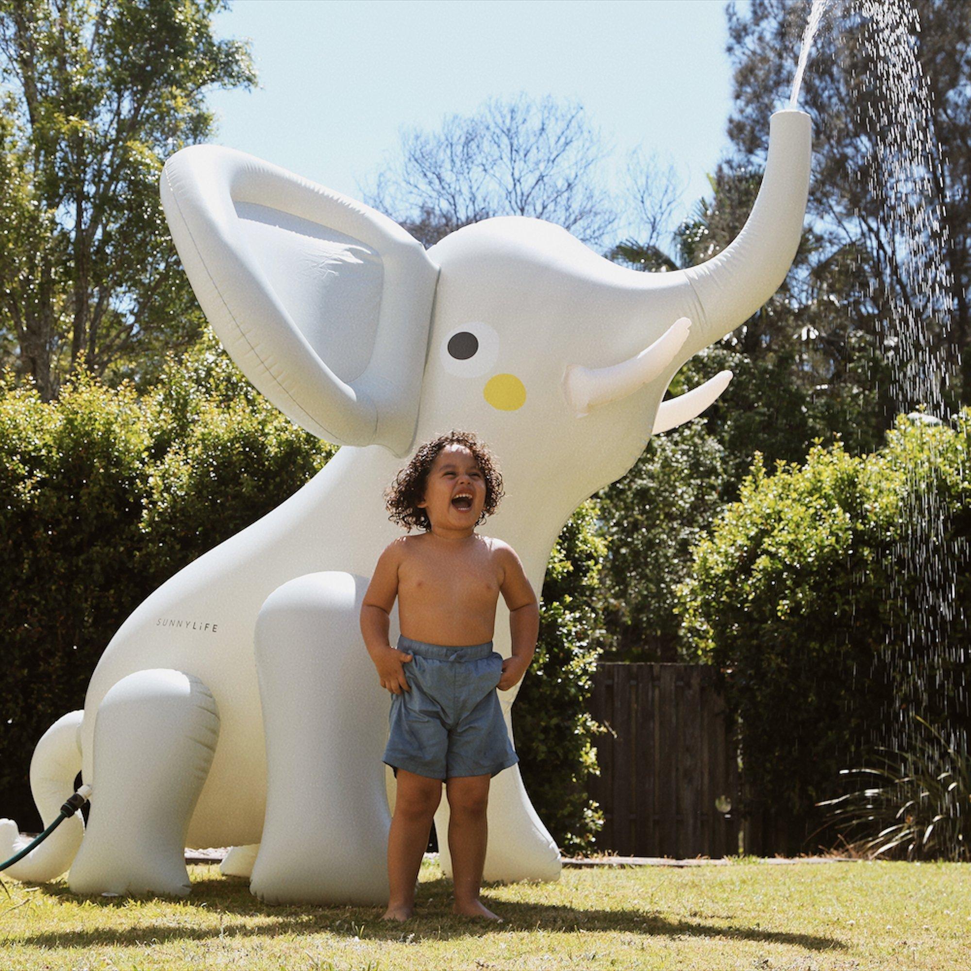 Inflatable Giant Sprinkler: Eli the Elephant Grey image number 2