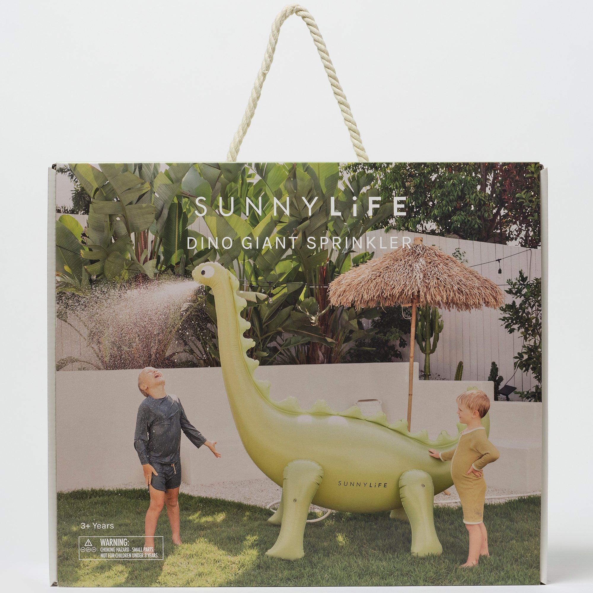 Inflatable Giant Sprinkler: Into the Wild - Khaki Dino image number 1