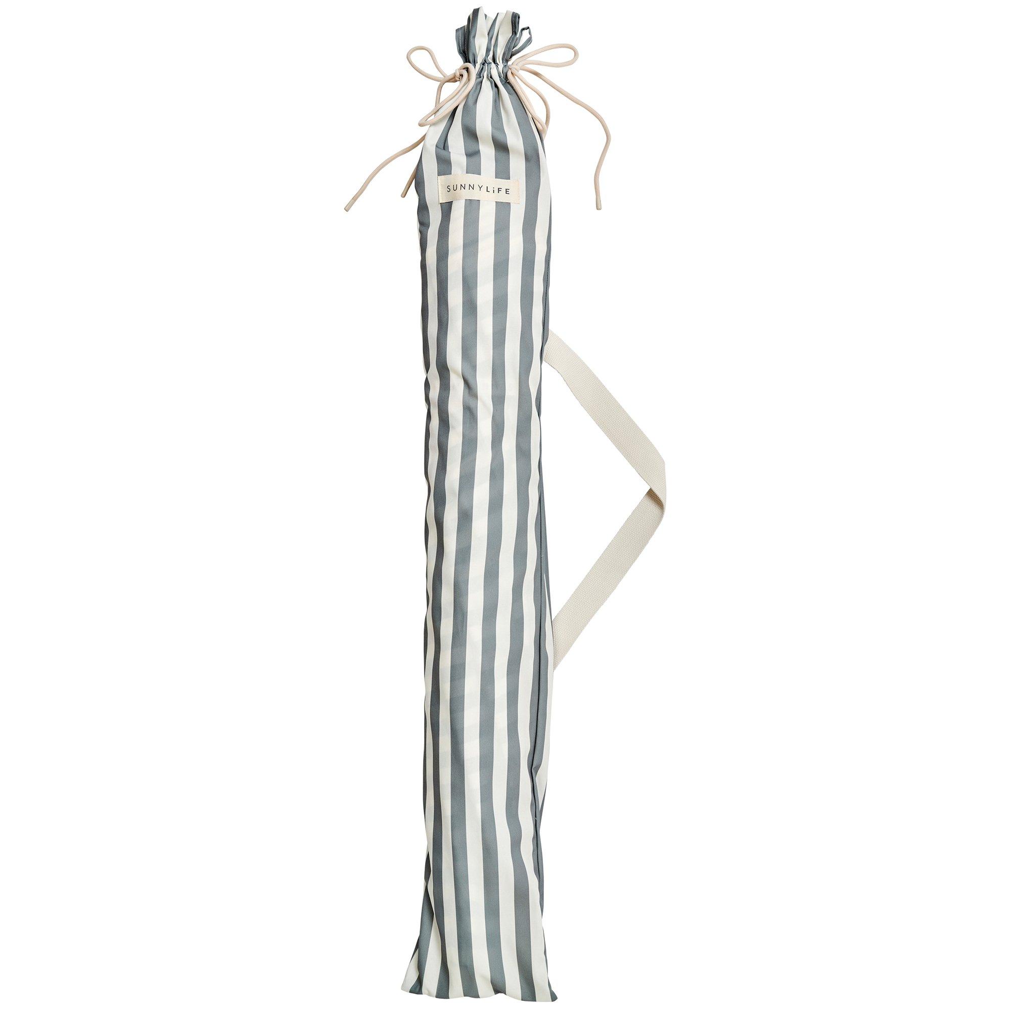 Luxe Beach Umbrella: Seagrass Stripe image number 2