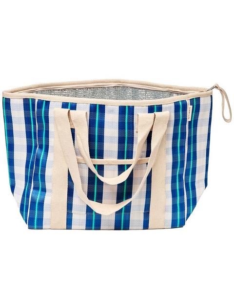 Recycled Nylon: Cooler Tote - La Mer Blue Neon