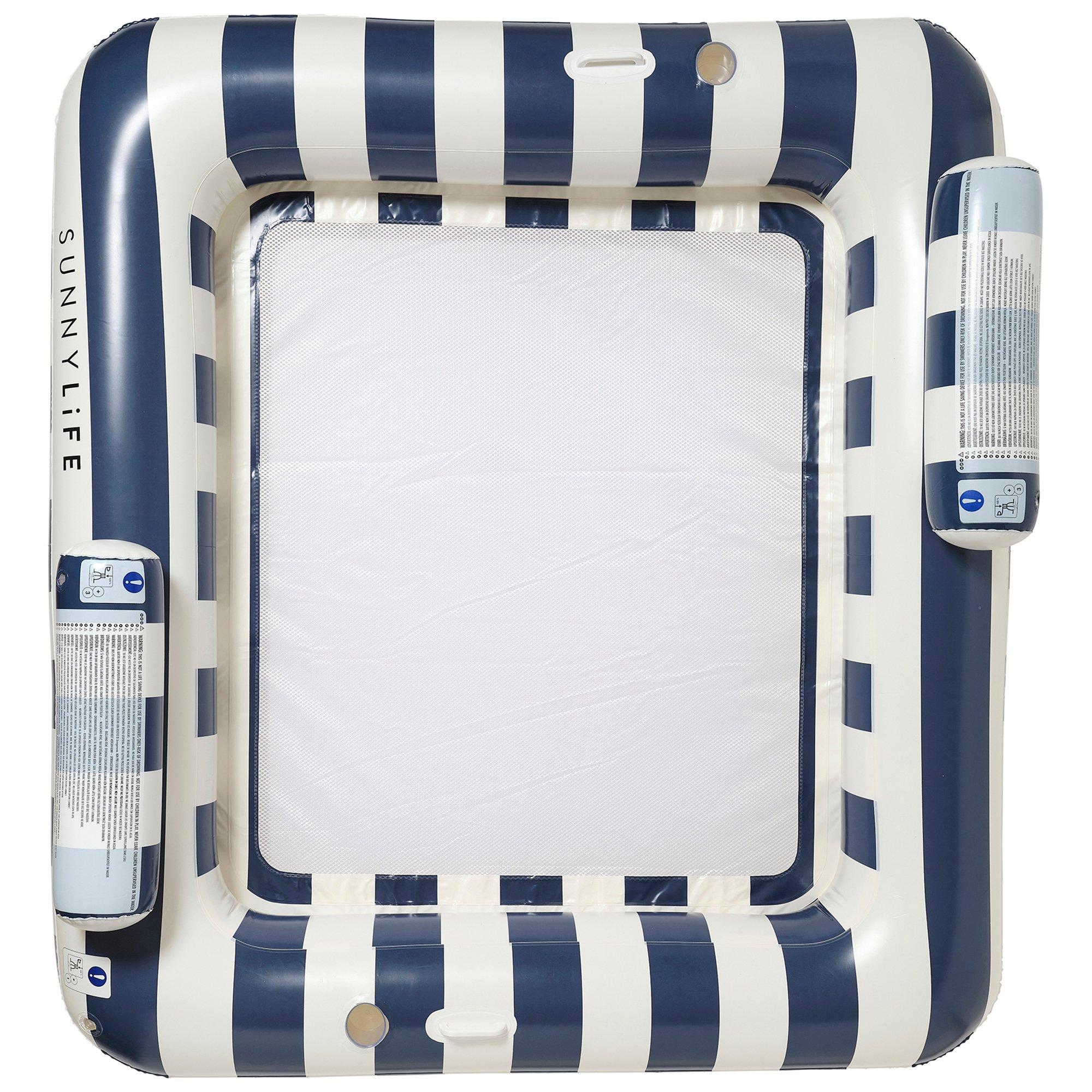 Luxe Twin Hammock Float: Le Weekend - Navy Stripe image number 4