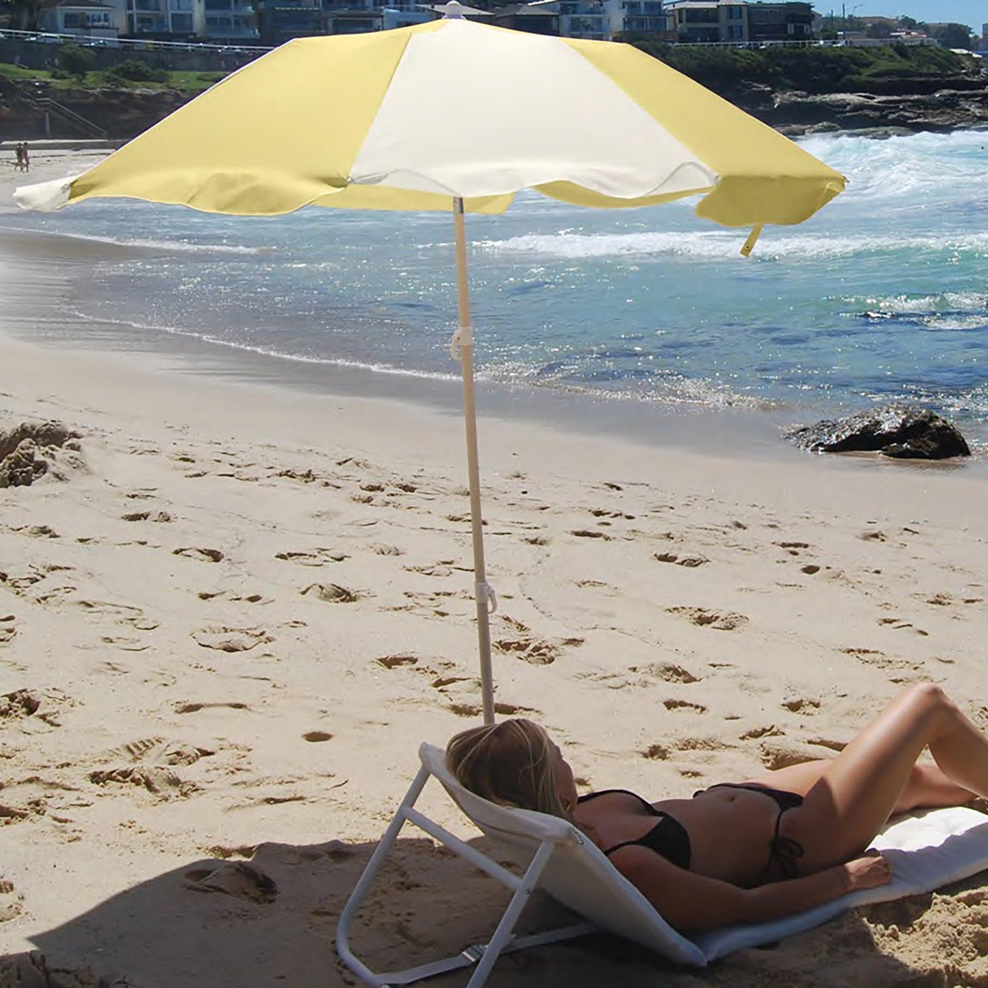 Compact Beach Umbrella: La Mer Limon image number 1
