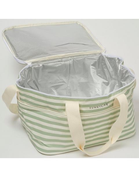 Light Cooler: Bag - Sea Sage Stripe
