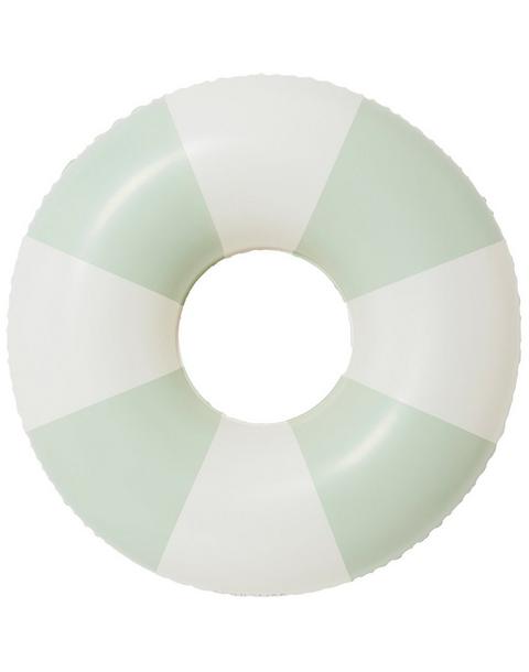 Tube Pool Ring: The Vacay Soft Olive Stripe