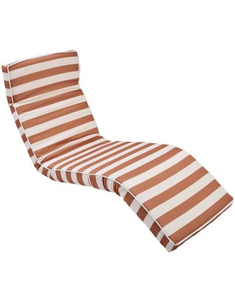 The Lounger Chair: Tierra Clay Stripe