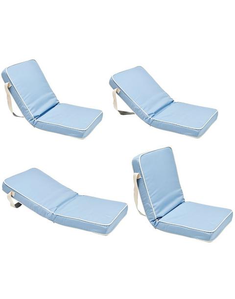 Take Anywhere Folding Chair: La Mer Med Blue