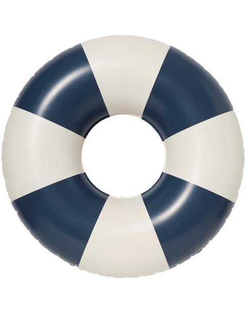Tube Pool Ring: Navy Stripe