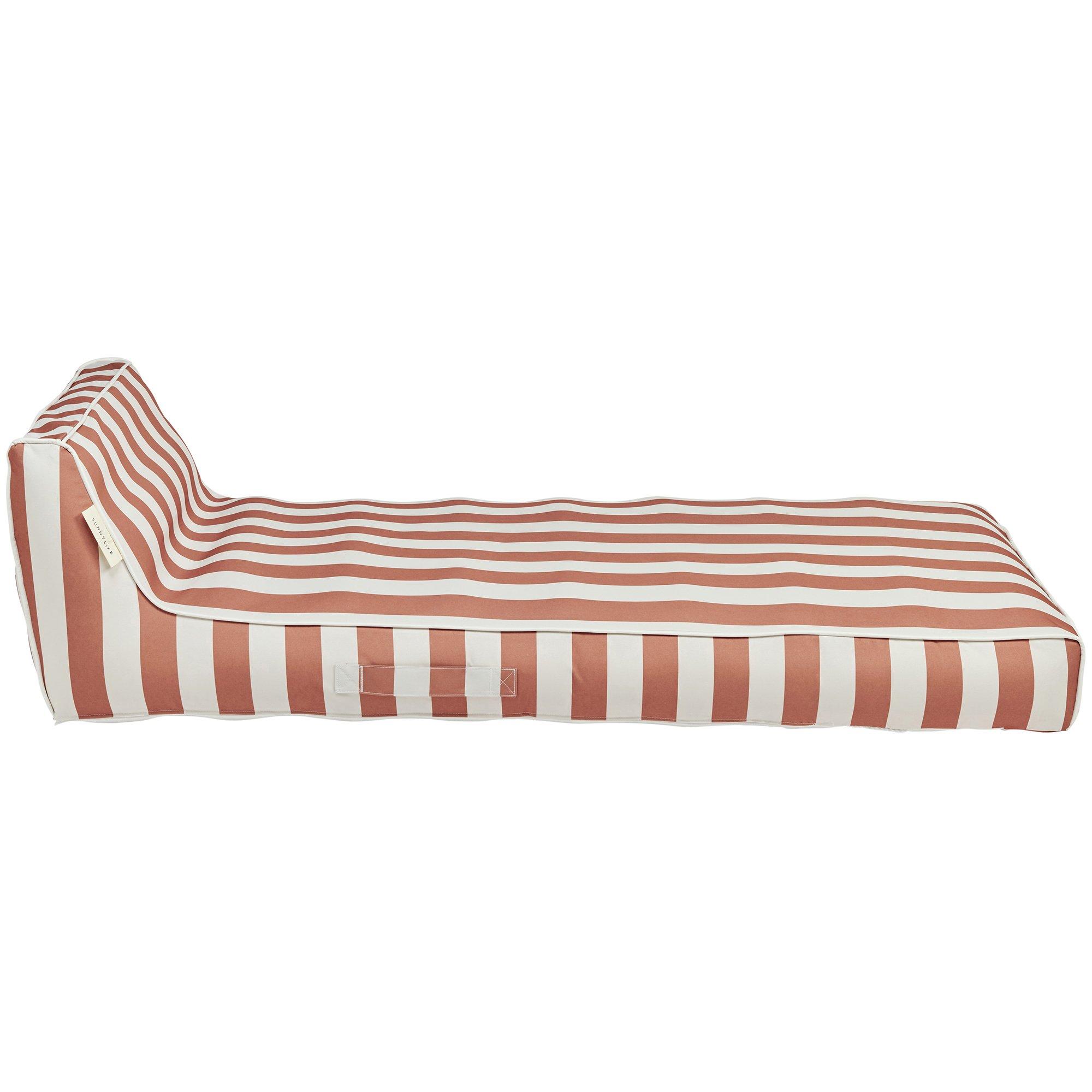 Luxe Lie-On Lounger: Tierra Clay Stripe image number 3