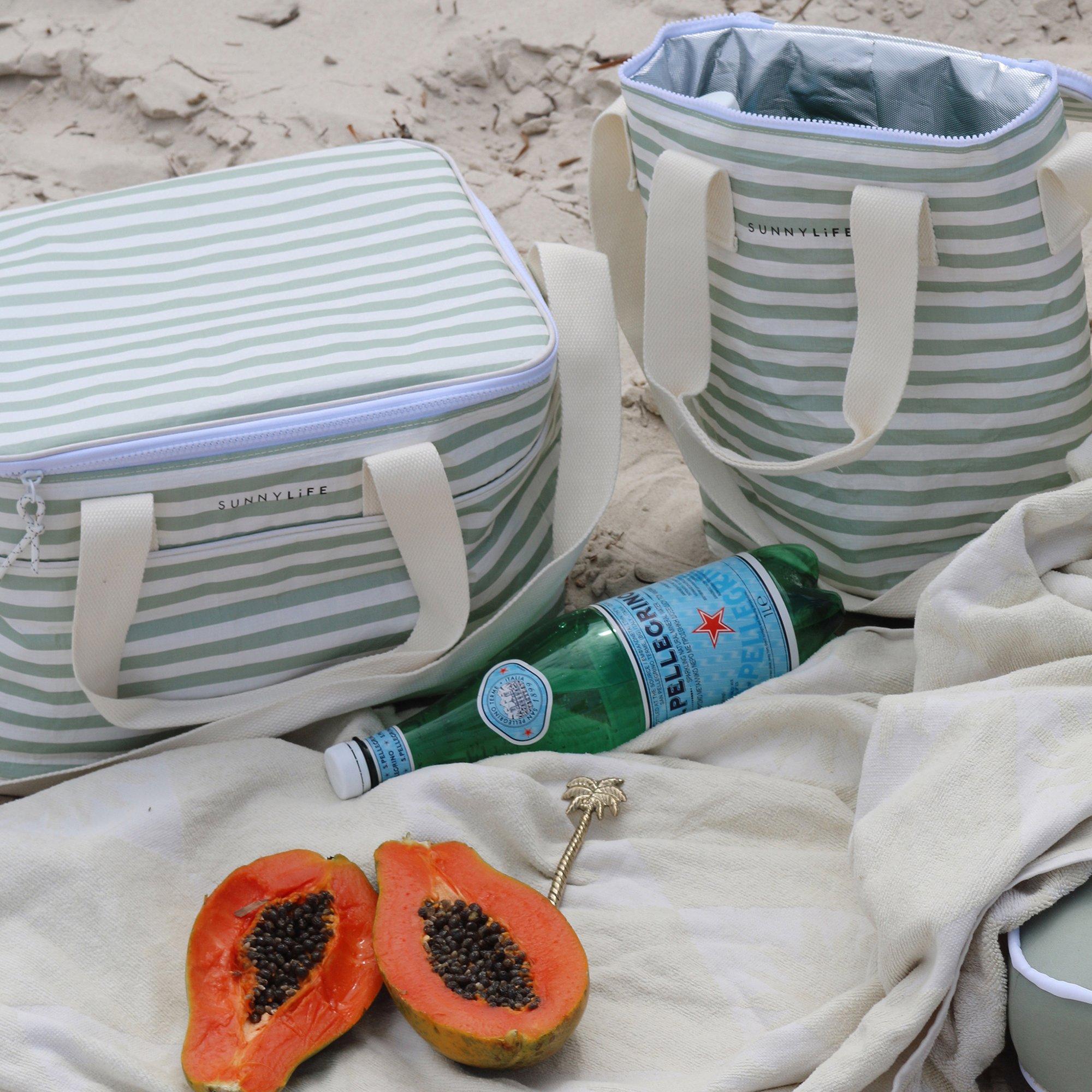 Light Cooler: Drinks Bag - Sea Sage Stripe image number 3