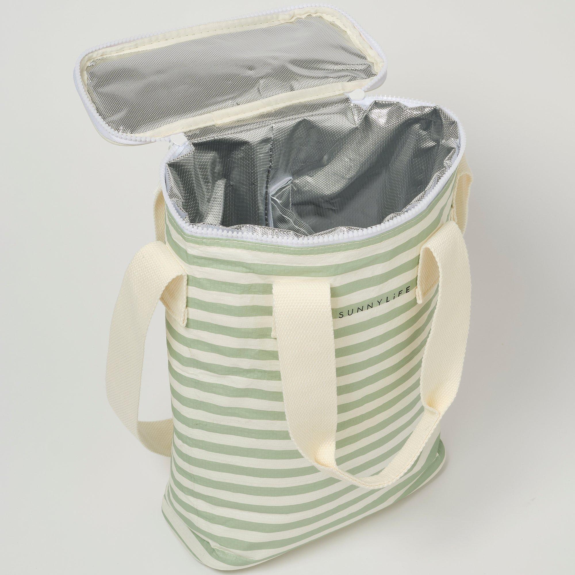 Light Cooler: Drinks Bag - Sea Sage Stripe image number 1