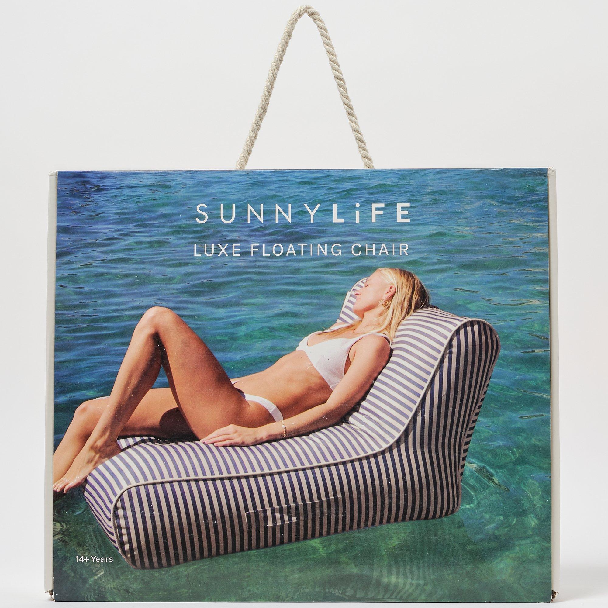 Luxe Floating Chair: Marine Stripe image number 1