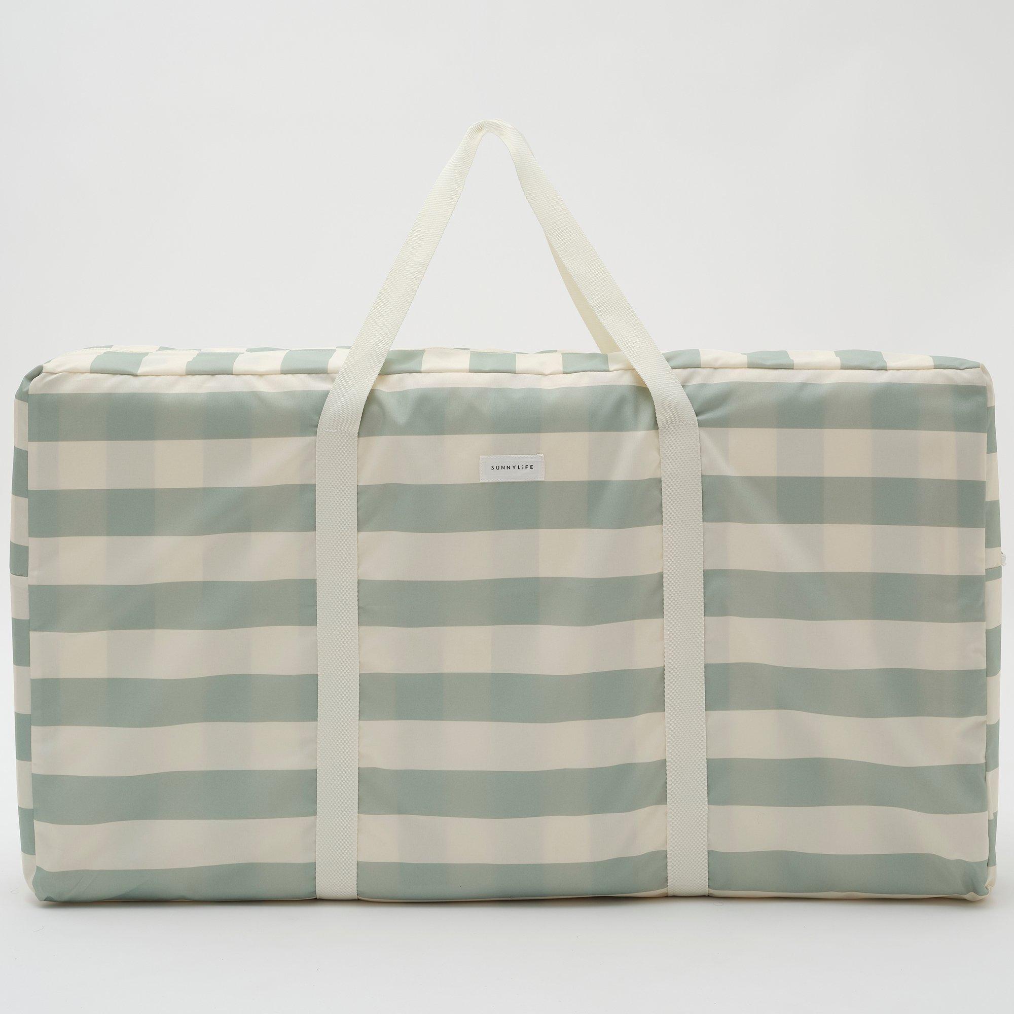 The Lounger Chair: Sea Sage Stripe image number 2