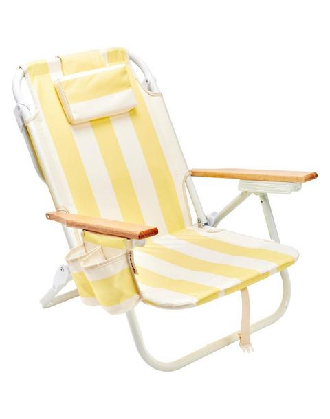 Deluxe Beach Chair: La Mer Limon Stripe
