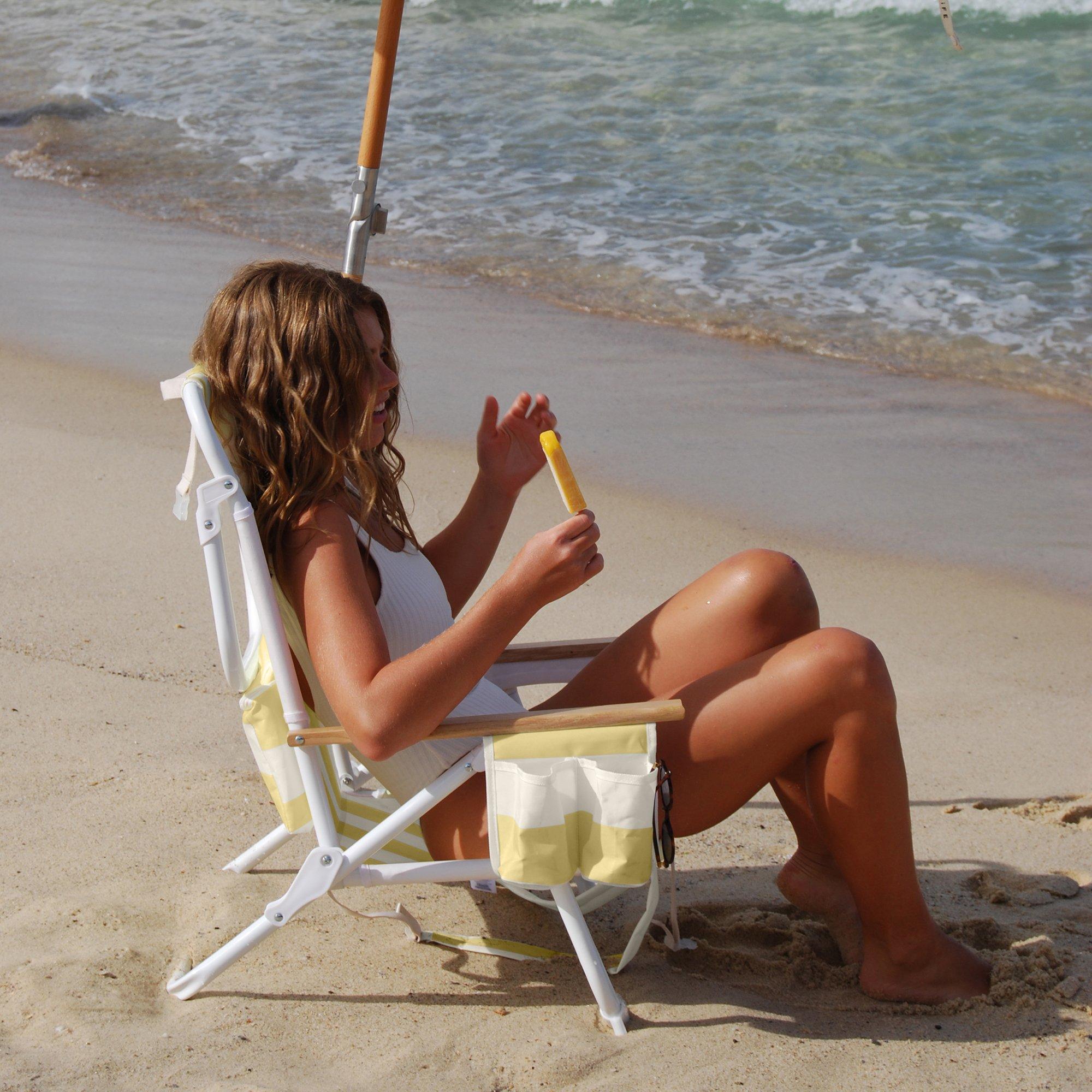Deluxe Beach Chair: La Mer Limon Stripe image number 2