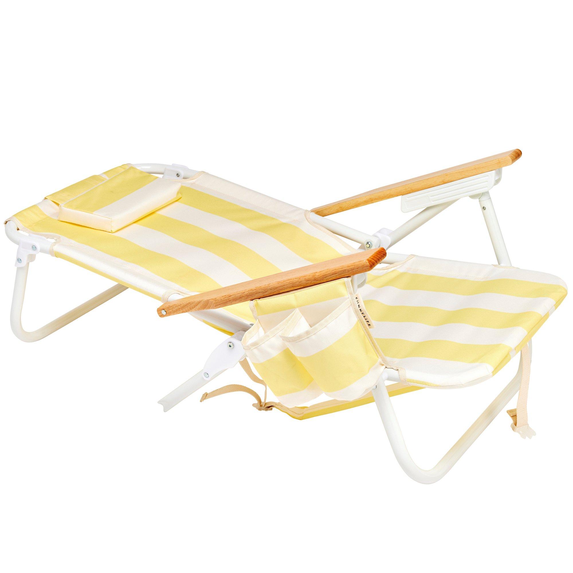 Deluxe Beach Chair: La Mer Limon Stripe image number 1