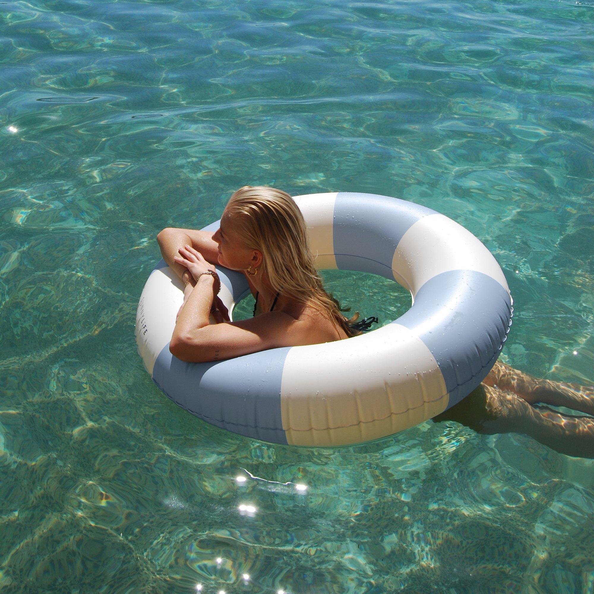 Slim Tube Pool Ring: La Mer Med Blue image number 2