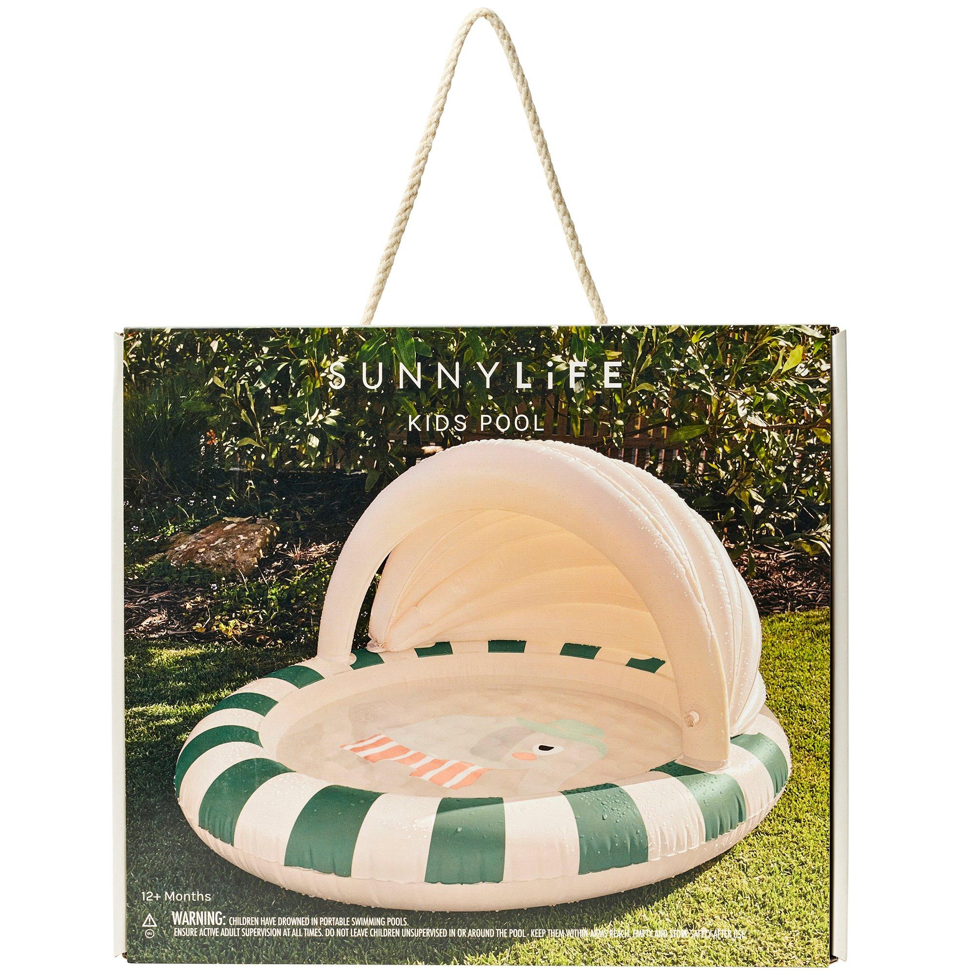 Kids Inflatable Pool: Eli the Elephant Grey image number 1