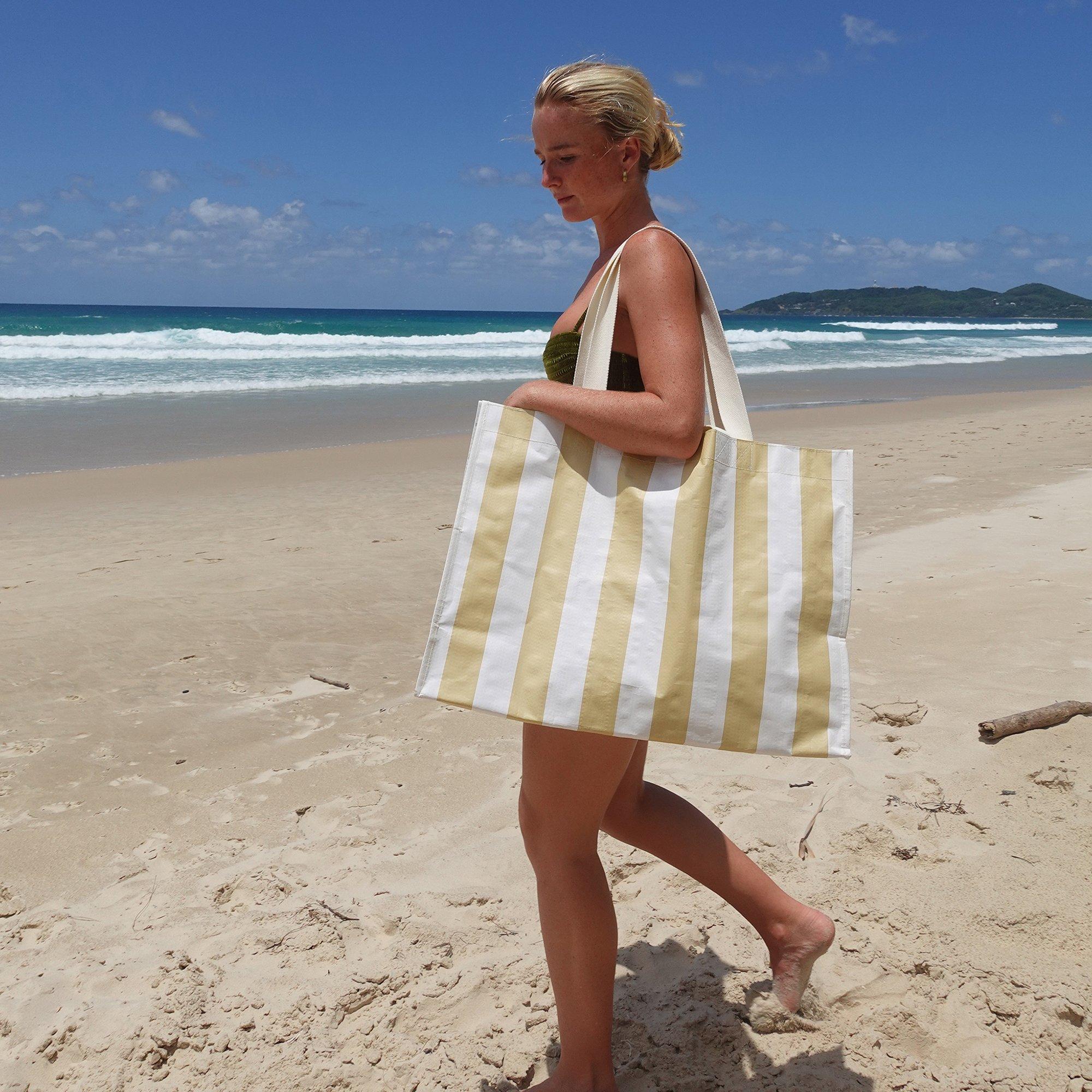 Carryall Beach Bag: Butternut image number 2