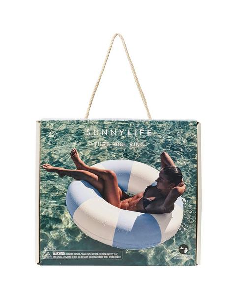 Tube Pool Ring: La Mer Med Blue Stripe