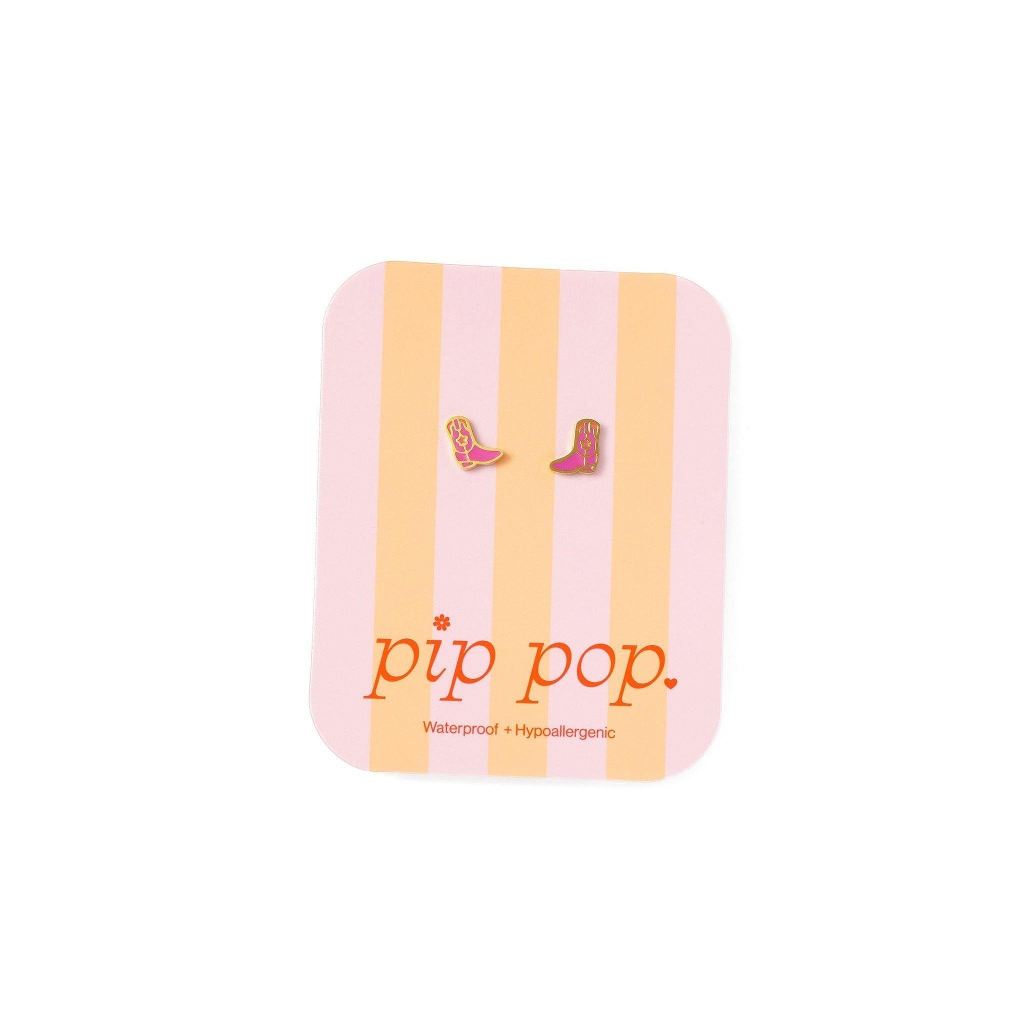 Cowboy Boot Stud Earrings image number 3