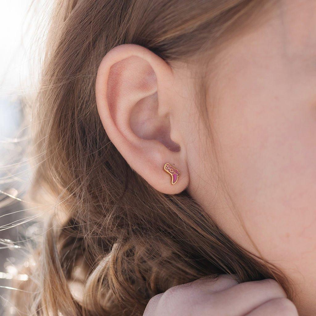 Cowboy Boot Stud Earrings image number 1