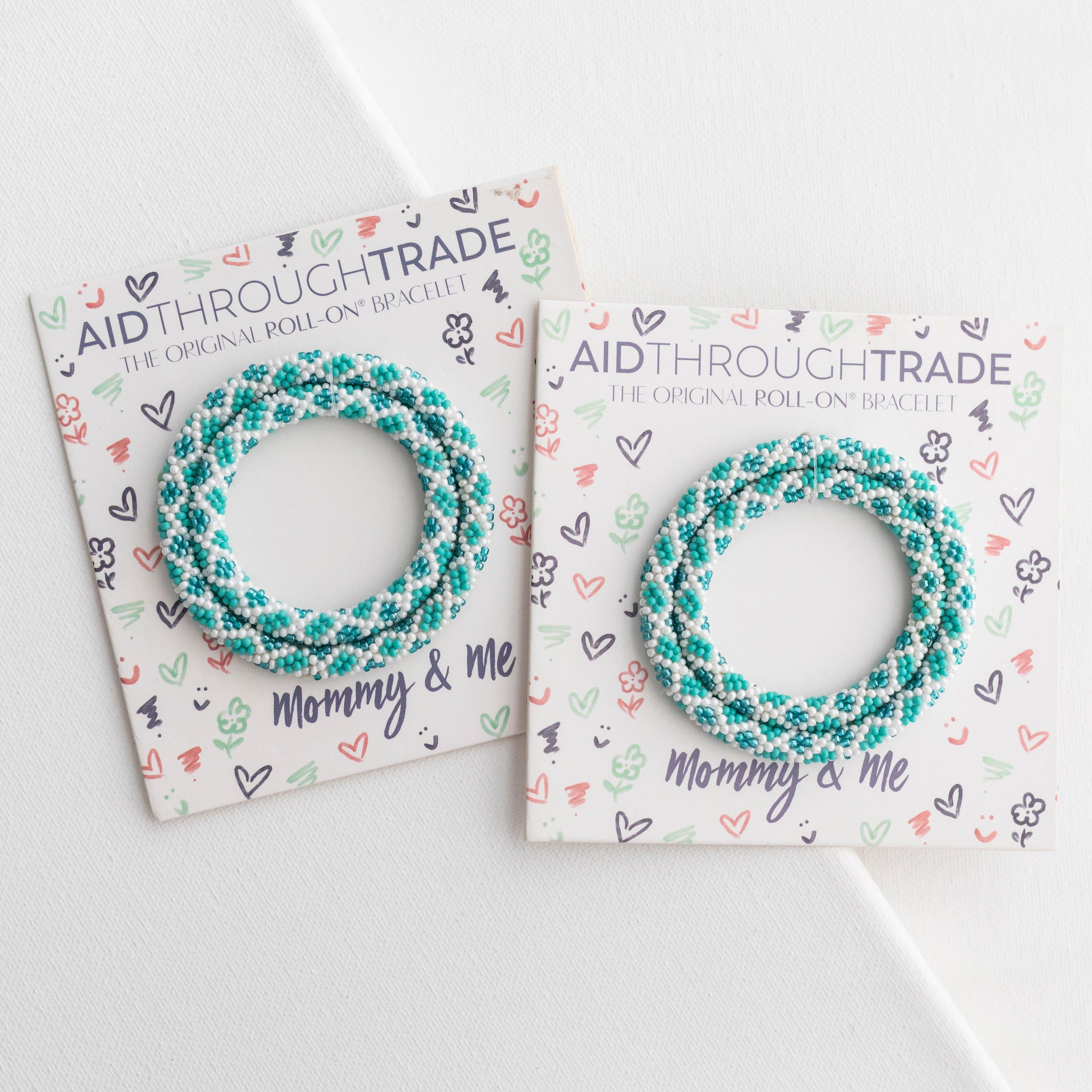 Mommy & Me Roll-On&reg; Bracelets - Aquamarine image number 2