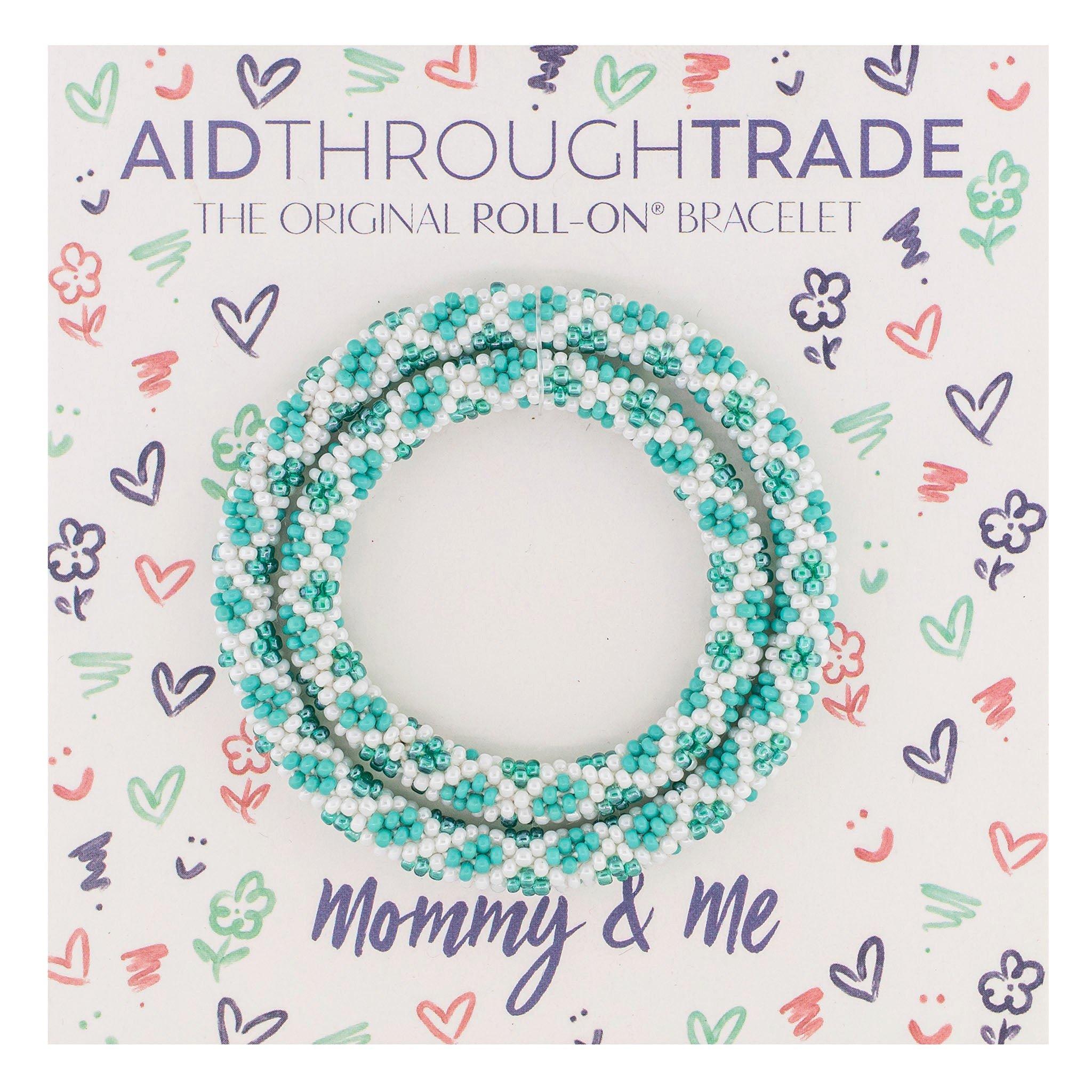 Mommy & Me Roll-On&reg; Bracelets - Aquamarine image number 1