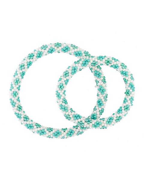 Mommy & Me Roll-On® Bracelets - Aquamarine