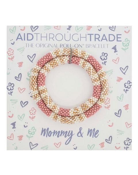 Mommy & Me Roll-On® Bracelets - Desert Rose