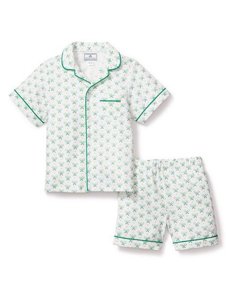 Kid's Twill Pajama Short Set in Match Point