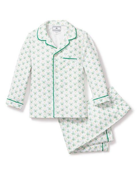 Kid's Twill Pajama Set in Match Point