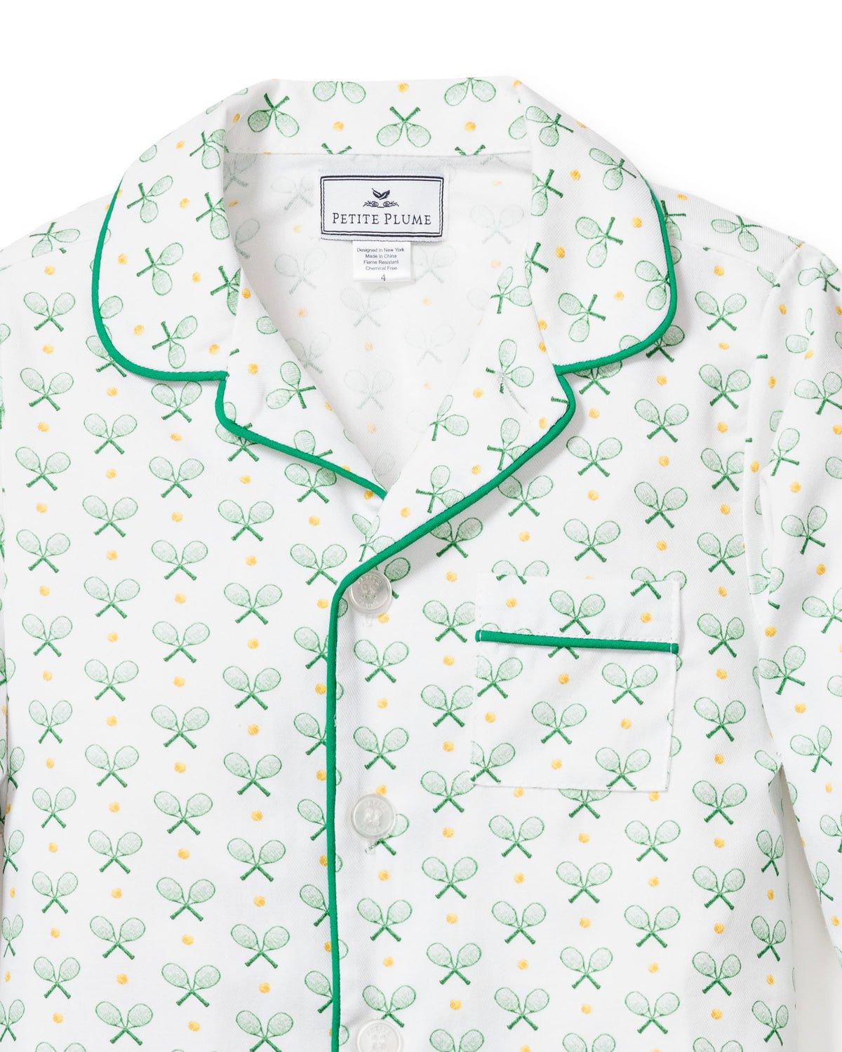 Kid's Twill Pajama Set in Match Point image number 2