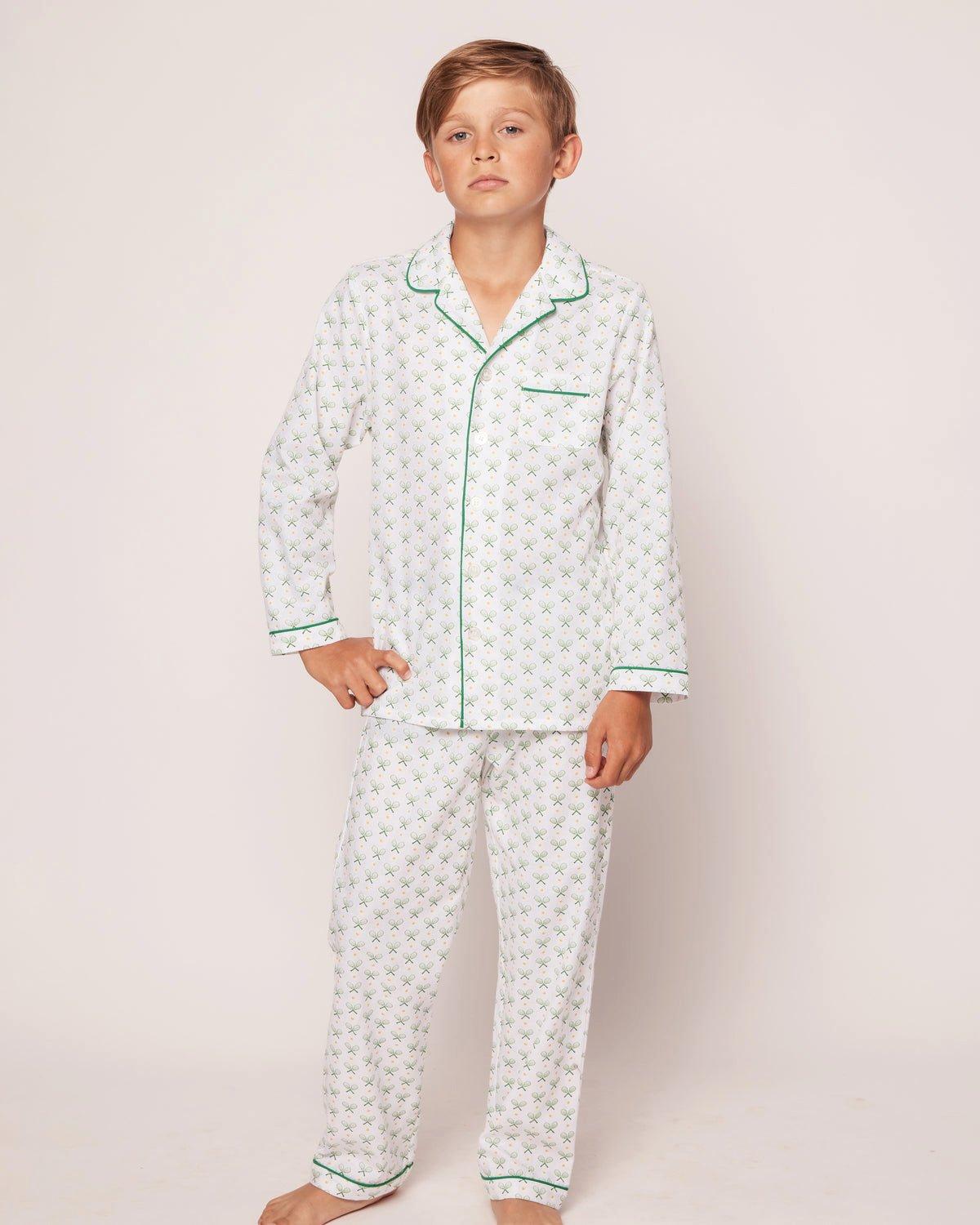 Kid's Twill Pajama Set in Match Point image number 1