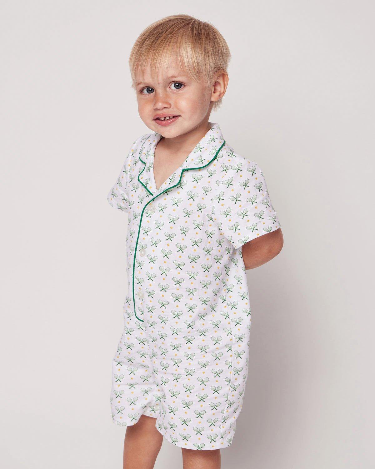 Baby's Twill Summer Romper in Match Point image number 1