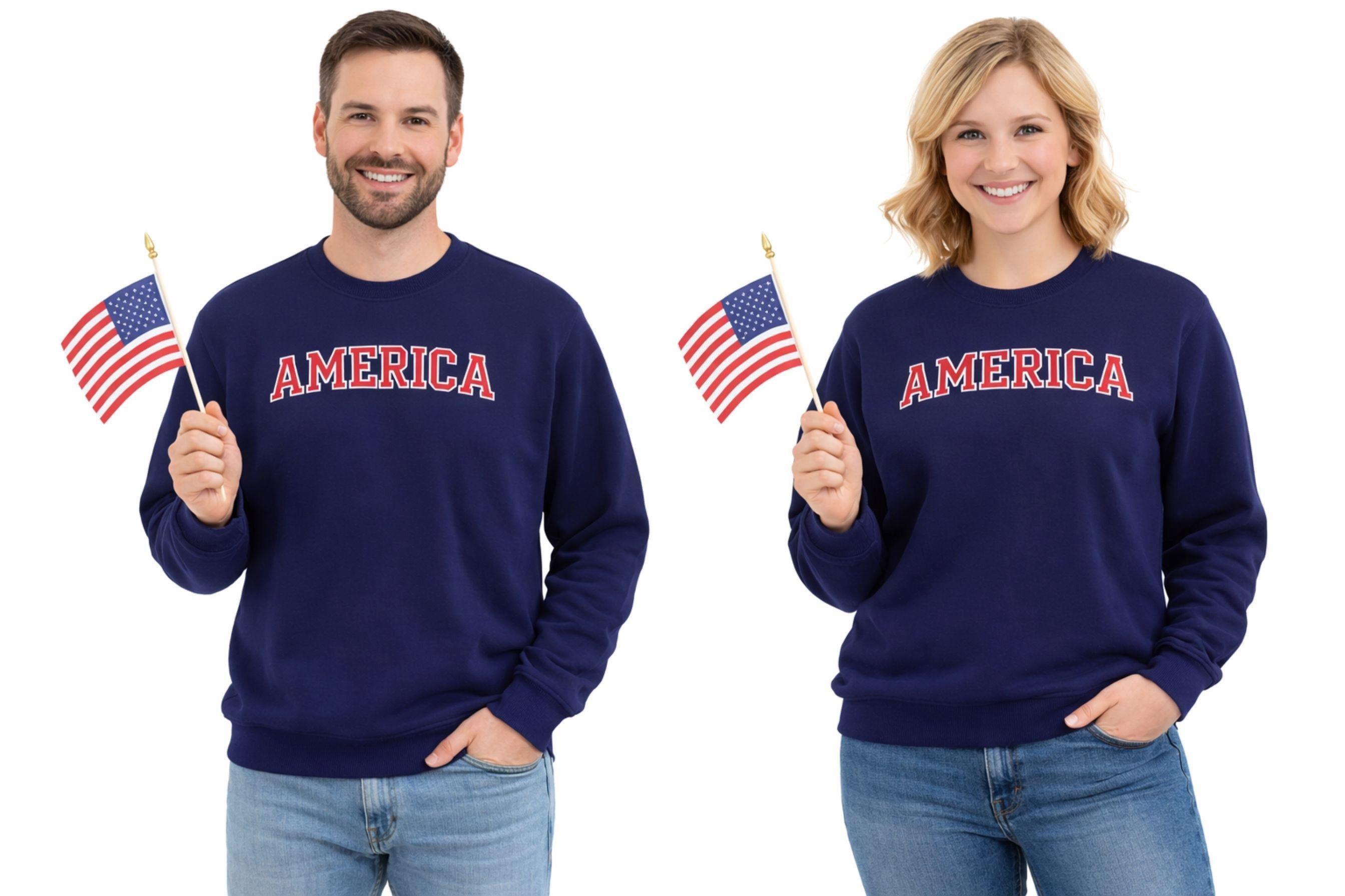 Adult America Sweatshirt image number 1