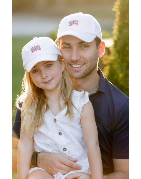 American Flag Bow Baseball Hat